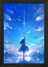 Anime Mädchen mit Schwert