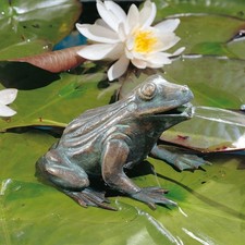 Bronzefigur Frosch 11cm Bronze