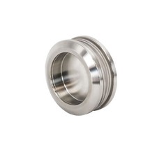 Muschelgriff edelstahl silber - edelstahl,
