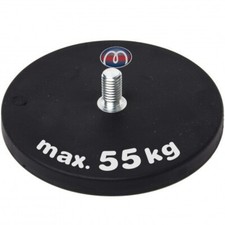 Magnet-System Neodym Ø 22mm - 88mm gummiert mit Gewinde M4-M8, hält 5,8kg - 55kg