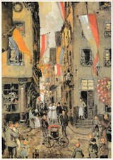 Ja, damals im alten Köln Nr. 10 aus der "Bayer-Serie" Stichdruck 21 x 15 cm anti