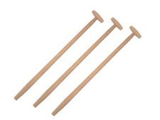 3 x Spatenstiel Grabegabel
