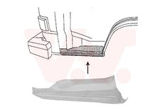 VAN WEZEL Einstiegblech Links