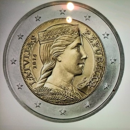 Euro kursmünze lettland - 2,