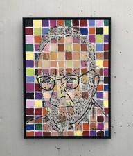 Daniel Pultorak Porträt Gerhard Richter 2022 Kunst signiert gerahmt Öl