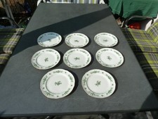 Seltmann Weiden WIEN Kuchenteller Grüne Rose mit Goldrand 19,4 cm