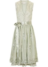 2-tlg Dirndl aus edlem Jacquard Gr. 36 bis 54 Seegras Trachten Fest-Kleid Neu