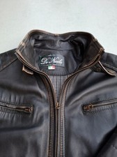 italienische Leder Jacke braun