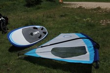 windsurfen komplett  TRIBORD 170 Liter 6,5qm Segel Farbe Blau 