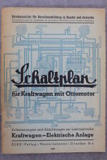 Schaltplan für KFZ mit Ottomotoren "1944" Wanderer Opel DKW Krupp Wehrmacht Merc