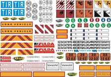 Carson 1:14 Dekorbogen LKW Warnsymbole Nr 500907086