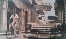 Preisnachlass Foto hinter Glas mit Rahmen Havanna Gasse Bild Nostalgie Kuba
