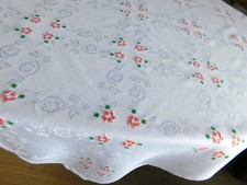Damast tischdecke 130x108cm - damast,