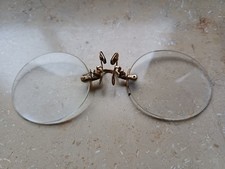 Alte Kneifer Brille mit Etui