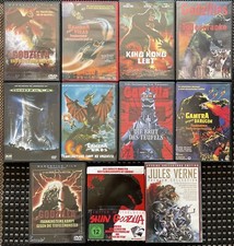 11x Godzilla King Kong Frankenstein DVD  Blu-Ray Steelbook Raritäten Sammlung