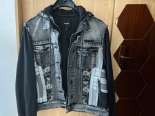 Original Desigual  edle Damen Jeansjacke mit Kapuze, warm