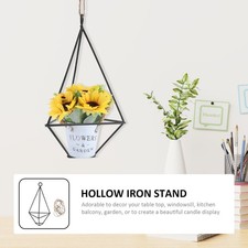  Blumenrahmen Hängeregal Schmiedeeisen Vase Blumenständer Basis Pflanzenständer