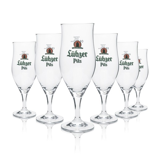 Lübzer bier glas pokal - lübzer,