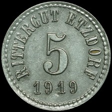 NOTGELD: 5 Pfennig 1919