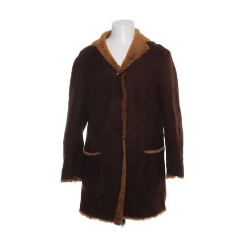 Offset shearling jacke - shearling,