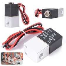NEU DC 12V Pneumatik Magnetventil Elektro Ventil 1/8" 2 - Wege für Wasser Luft