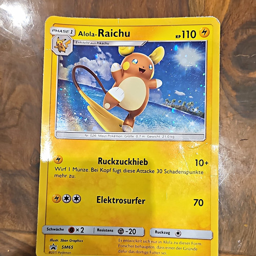Pokémon tcg alola raichu - alola-raichu, holo
