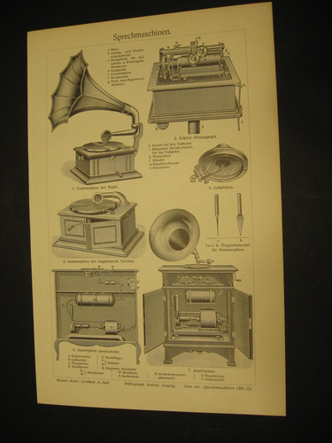 Grammophon,Sprechmaschine,Scha