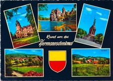 NW040-Ansichtskarte Detmold Hermannsdenkmal Externsteine Hiddesen Berlebeck