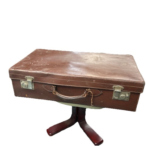 Vintage lederkoffer oldtimer - vintage,