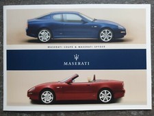 Maserati Coupé/Spyder/4200 Cambiocorsa Prospekt/brochure/opuscolo/folleto 2003