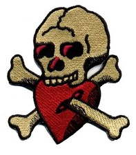 Tattoo Patch Skull with Heart