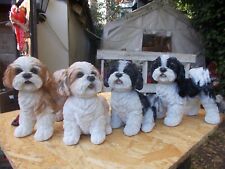 Shih Tzu Deko Figur Shi Hunde Havaneser Bolonka Deko Boomer Gartenfigur NEU