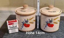 Salz Vorratsbehälter Dose Keramik Küche Aufbewahrung