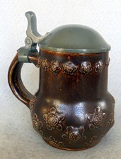 ALT Humpen Bierkrug Jugendstil Neue Ära Art Deko Westerwald um 1920 Krug