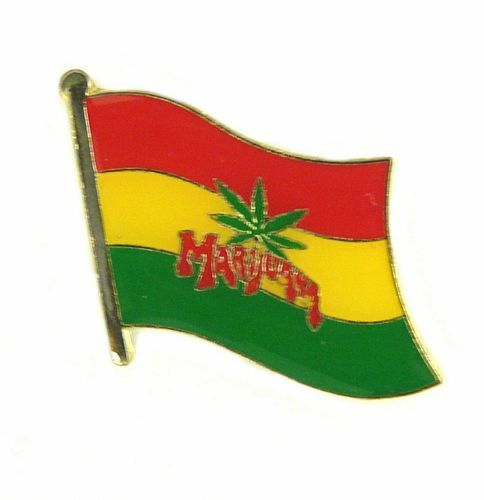 Fahnen pin marijuana - fahnen, anstecker