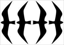 Vogelschutzaufkleber 4er Bogen