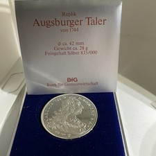 1x 835 Silber, Augsburger