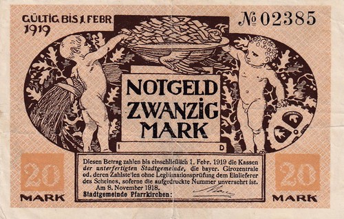 Pfarrkirchen stadt 20 mark - stadt,