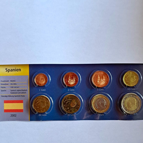 Spanien euro kursmünzensatz - spanien, euro-kursmünzensatz
