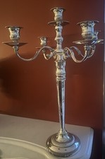Luxus Kerzenständer 5-armig Kerzenleuchter Ca 65cm hoch/46cm D.silber Kandelaber