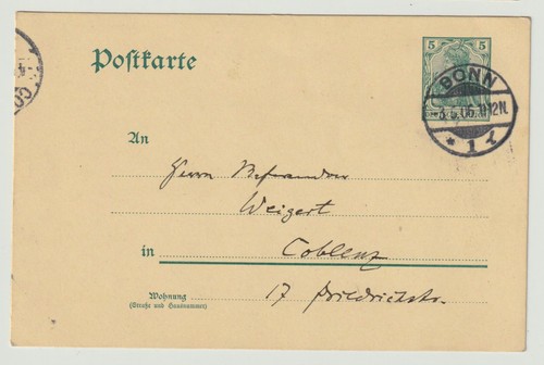 Deutsches reich ganzsache - reich,
