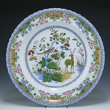 Karlsruher Majolika Wandteller