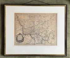 Antike Landkarte Hessen Merian