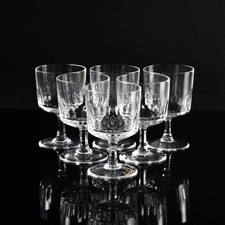 Kristall Glas Trinkgläser Schnaps Südwein SET Hirschberg PRISMA vintage