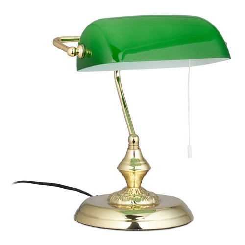 Bankerlampe mit zugschalter