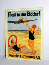 Blechpostkarte Deutsche Luft