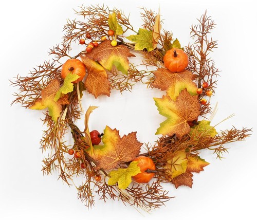 Künstlicher herbstkranz 40cm - herbstkranz,