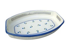 Emaille Brotkorb Blümchen 30