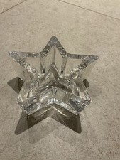 Kerzenhalter Stern / Glas / für Teelicht NEU
