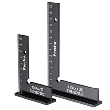 Schlosserwinkel mit Anschlag und Messskala, 90 Grad Zimmermannswinkel